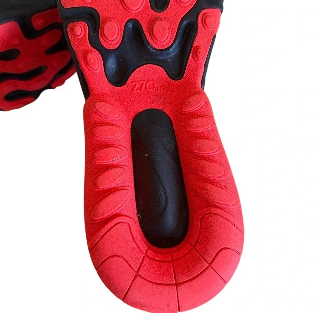 Nike Air Max 270 React Low‎ Black Crimson Blue Size 6Y